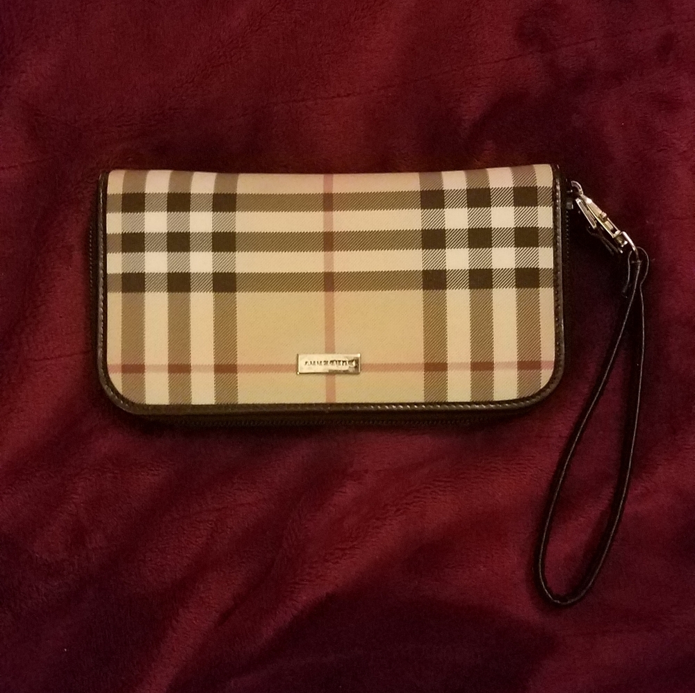 Womens vintage check wallet